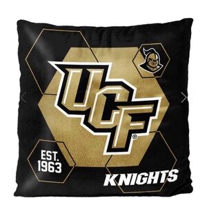 UCF Knights Black and Gold Throw Pillow